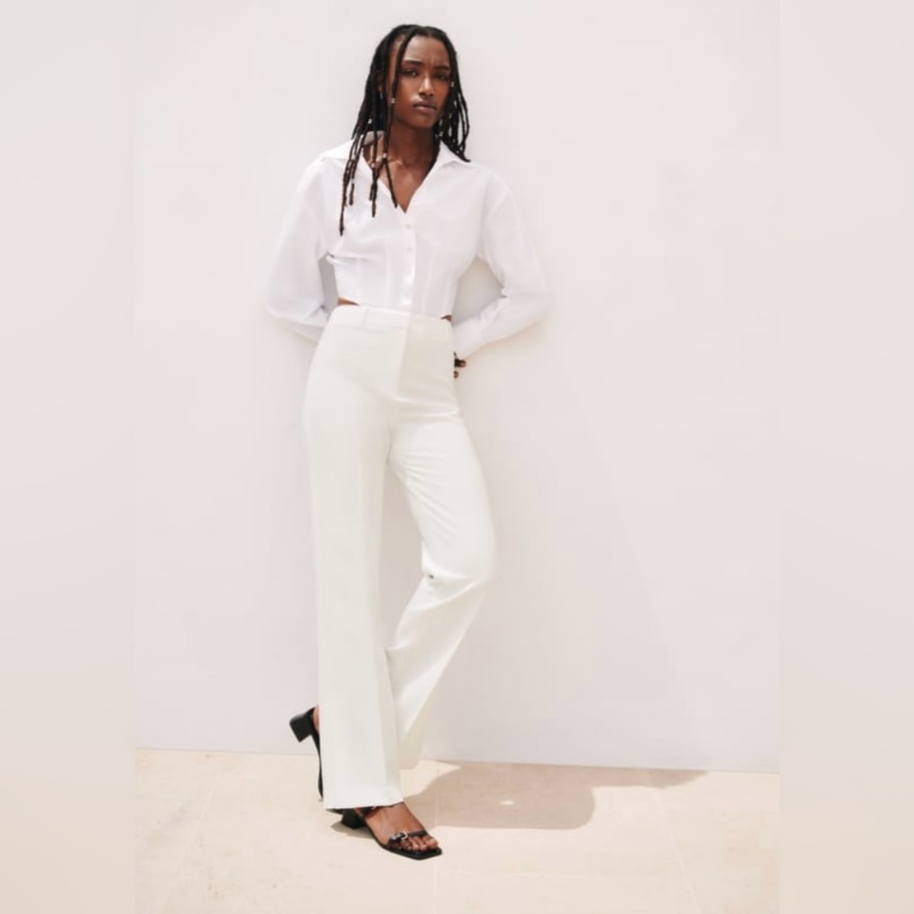 Zara Vented Straight Leg Trousers